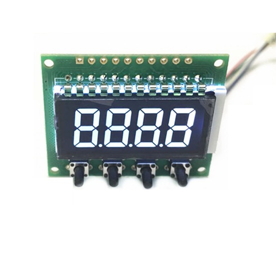 White On Black Segment LCD With PCB Board