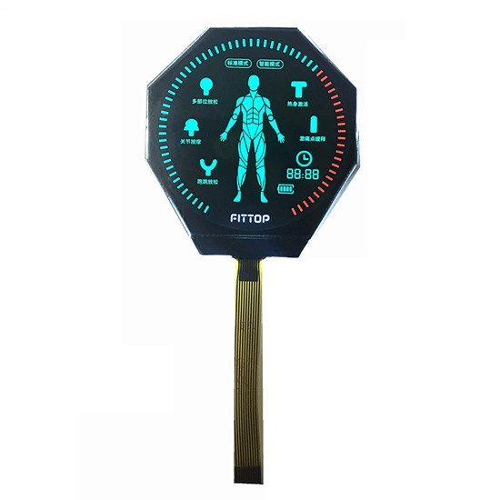 Round Segment LCD Display With Backlight