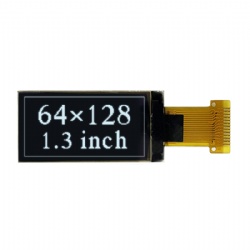 1.3 Inch 64x128 OLED Display White