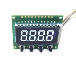 White On Black Segment LCD With PCB Board