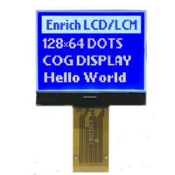Small Size 128x64 Blue Graphic LCD Module