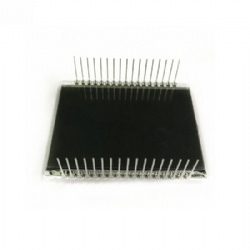 Custom Black Segment LCD Display White On Black